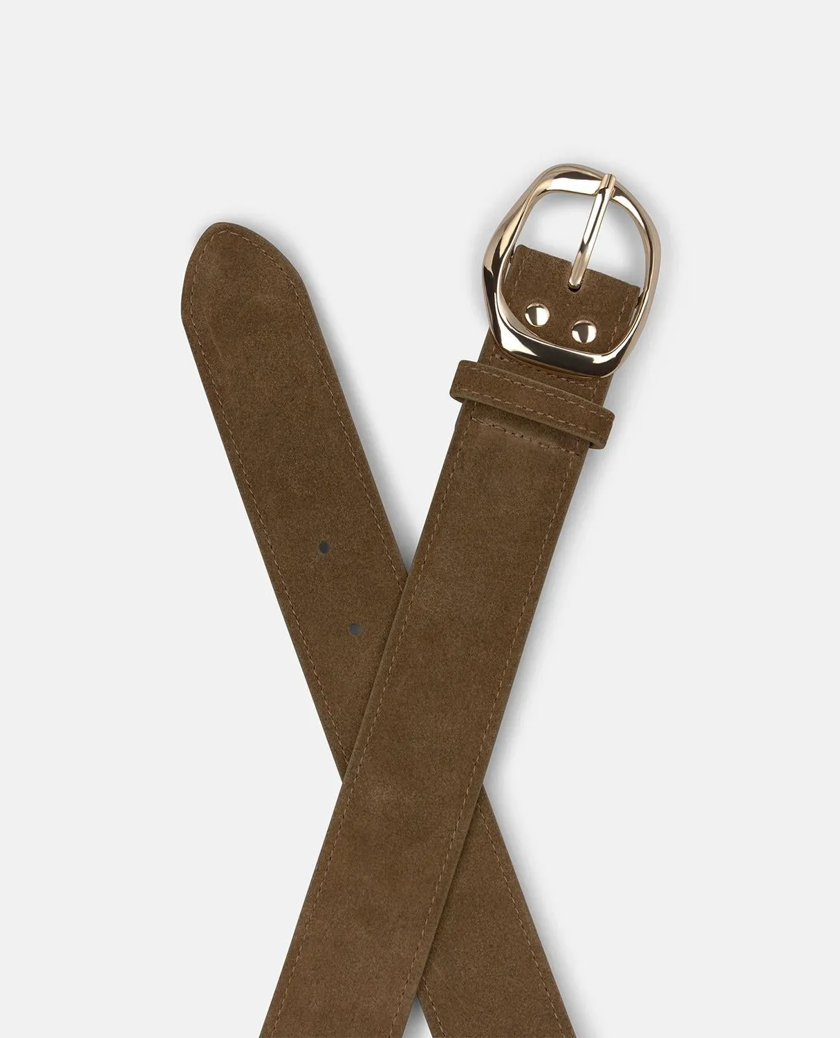 Alma en Pena V26CT018 ceinture marron cuir boucle ronde