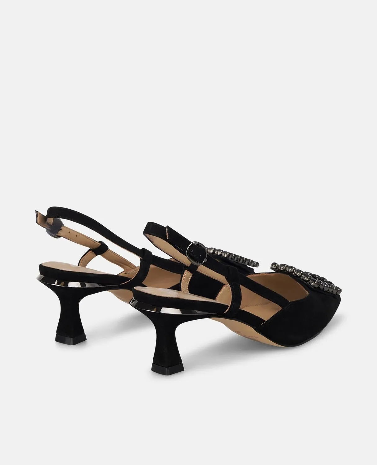 Alma en Pena I250513 escarpins noir cuir strass