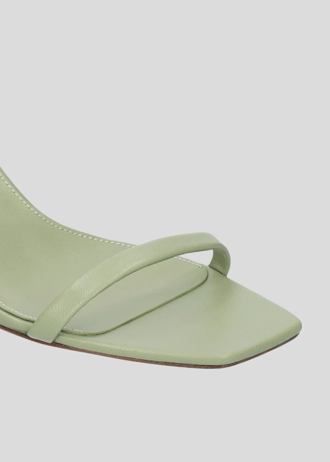 Lola Cruz Cecile 65 sandales talon vert aloe