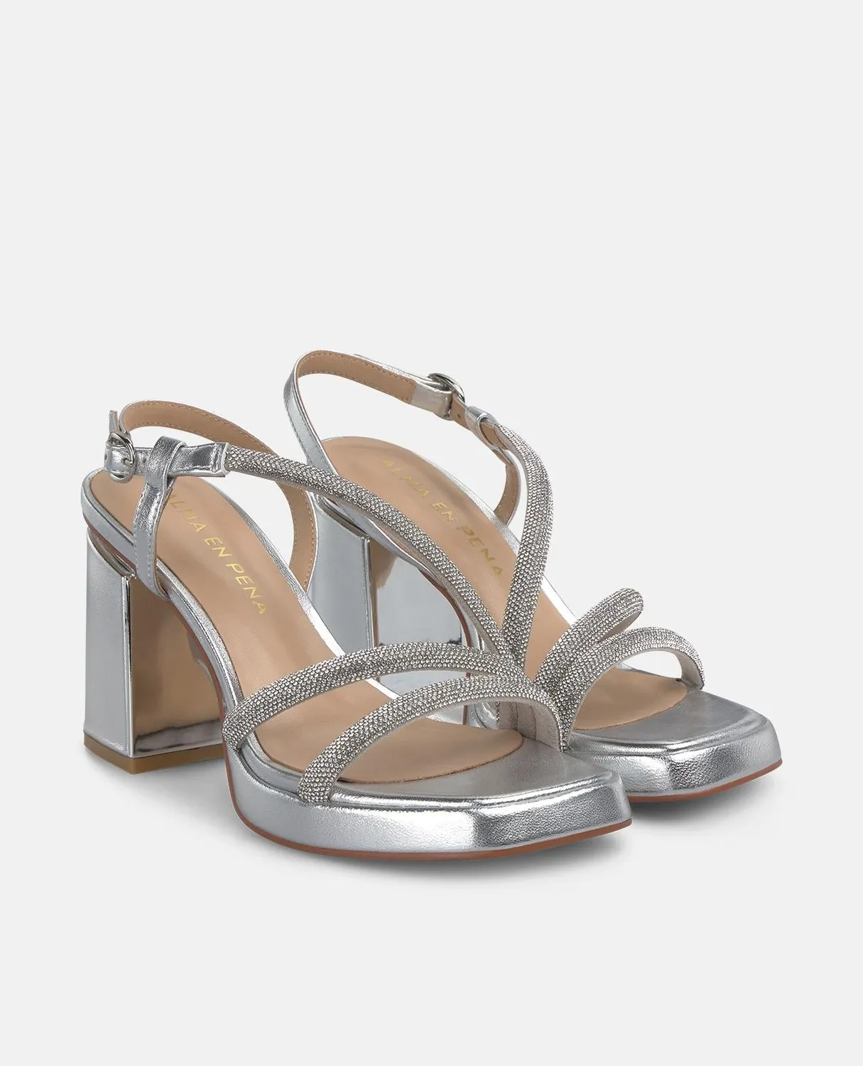 Alma en Pena Diva I250052 sandales talon argenté 8,5 cm