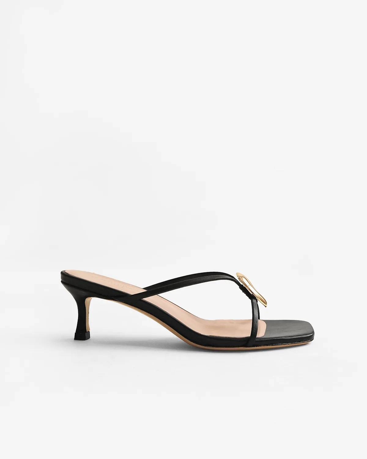 Mi/Mai Lagos Black mules cuir 4 accessoires interchangeables