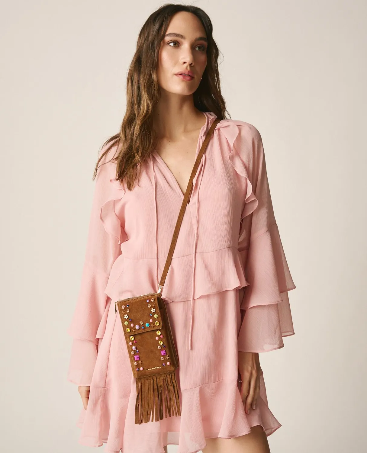 Alma en Pena Natalia V26WT018 sac cuir caramelo