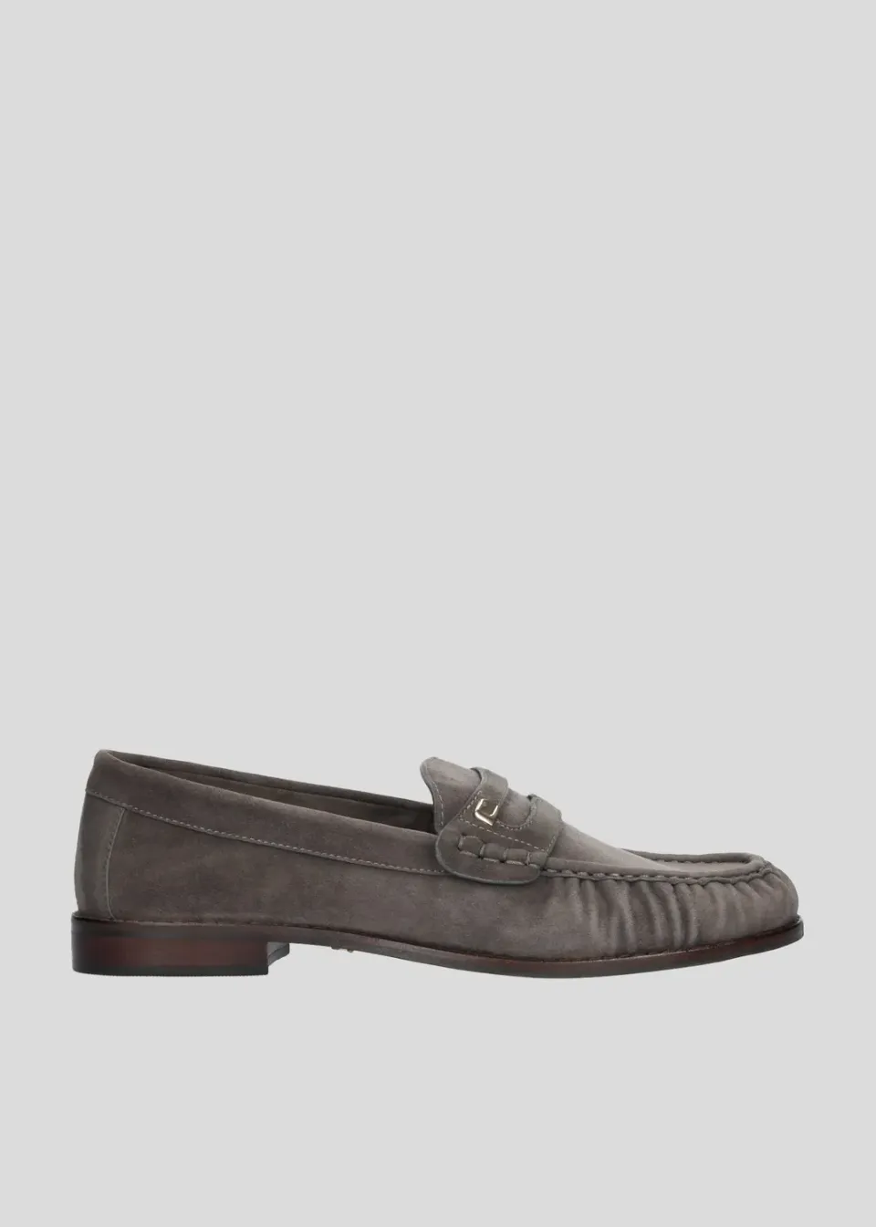 Lola Cruz Orea mocassins gris ville plat confort
