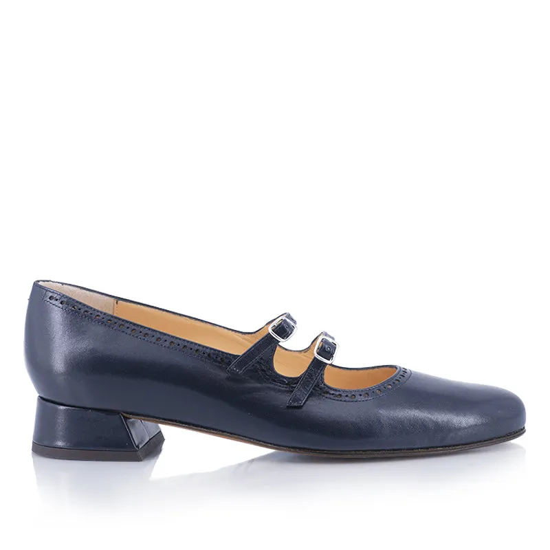 Bégum Paris Servane babies tweed cuir verni 2 cm