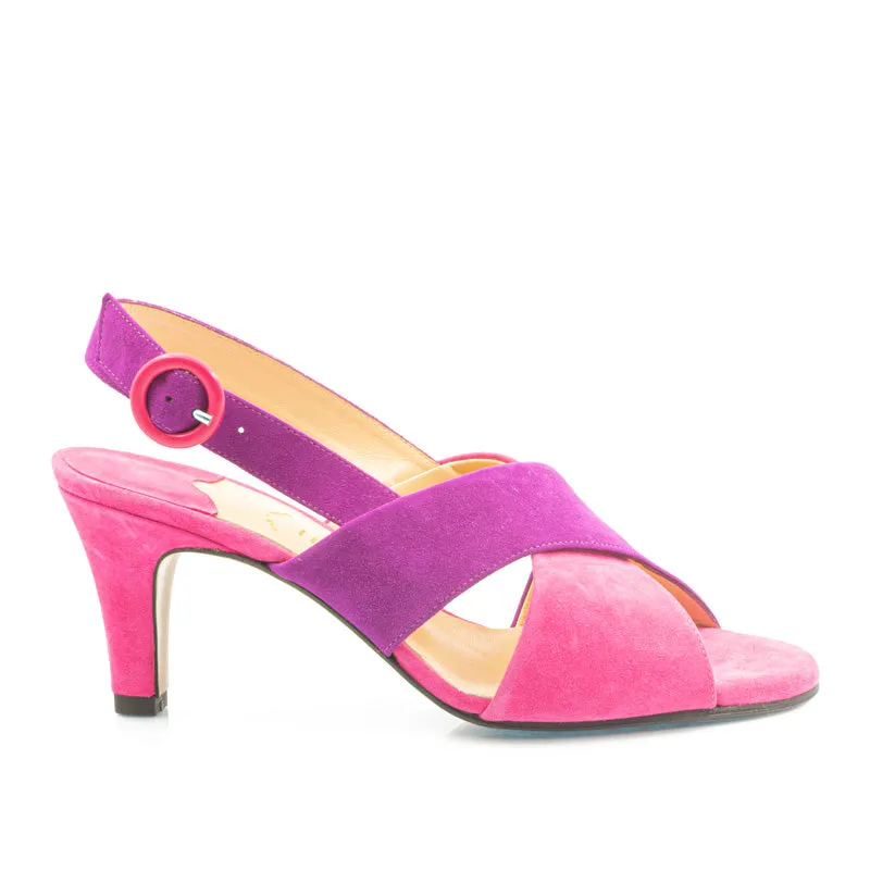 Bégum Paris Bastia sandales bicolores rose violet