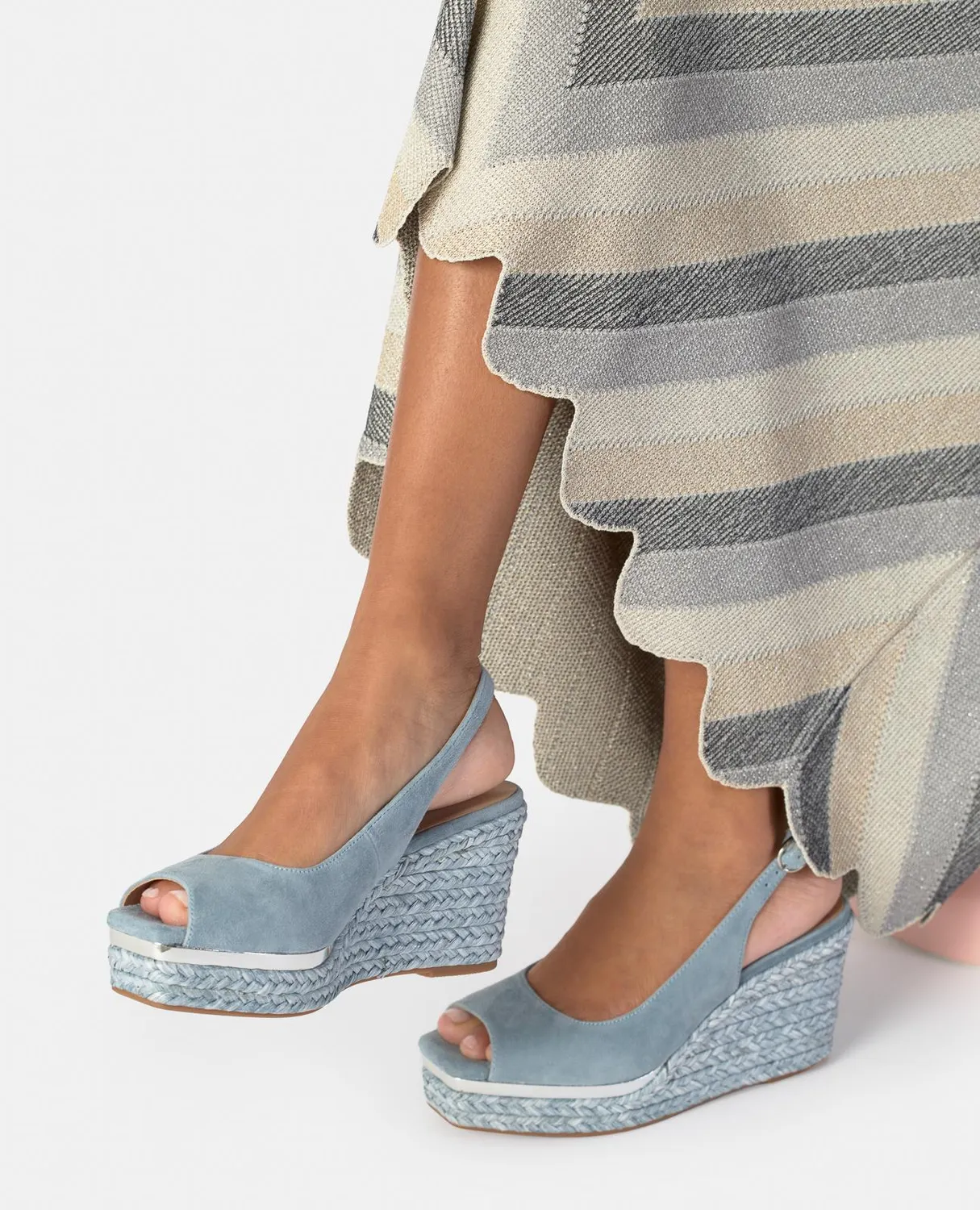 Alma en Pena V266000 espadrille compensée cuir 9,5 cm