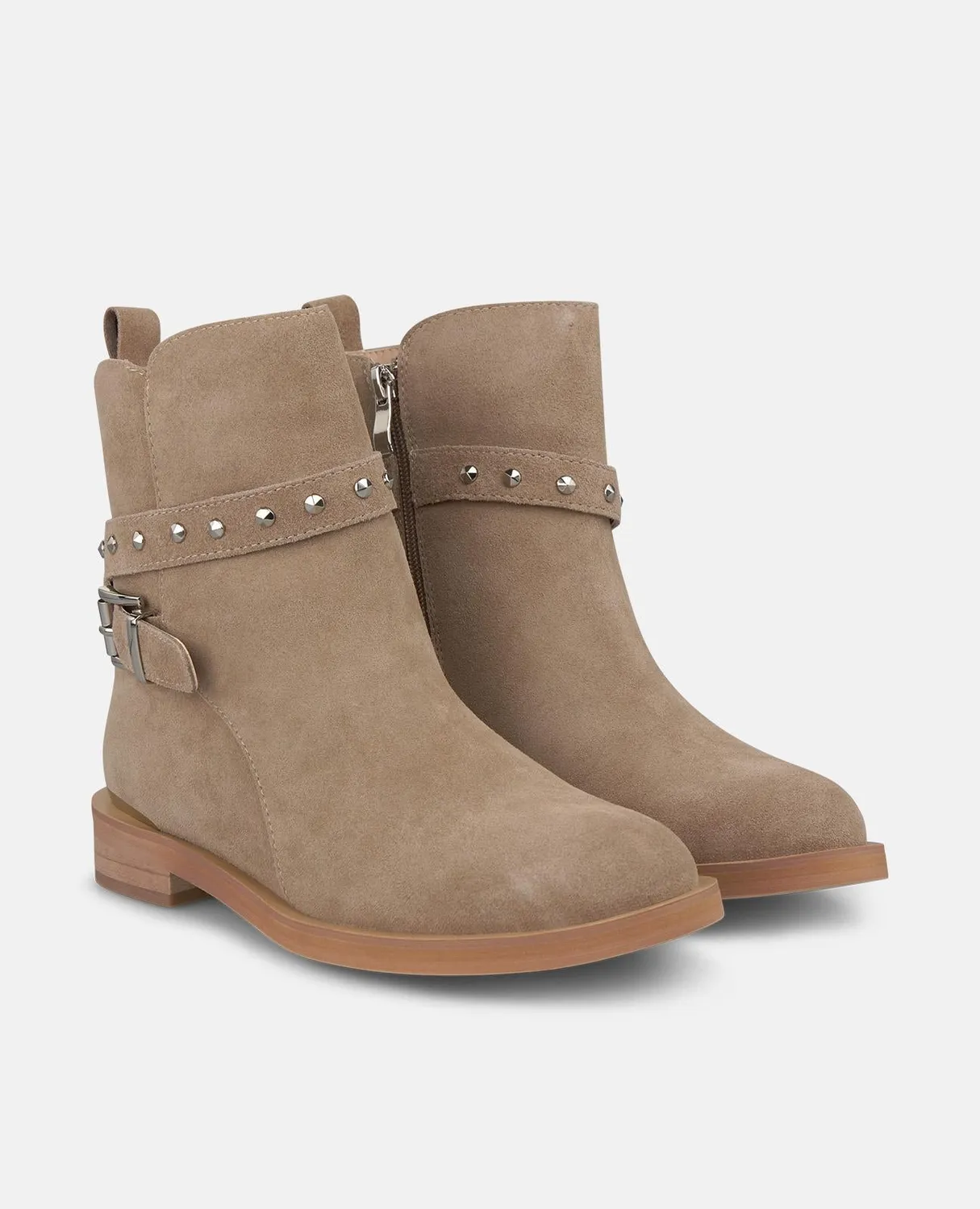 Alma en Pena I2554302 Bottines Plates Vison 3 cm Cuir