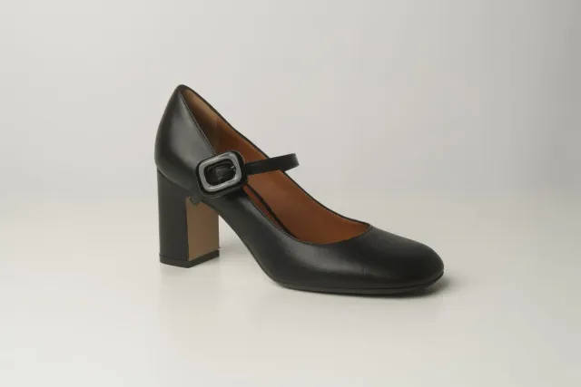 Matteo Pitti Mary Jane escarpins noirs à bride talon large