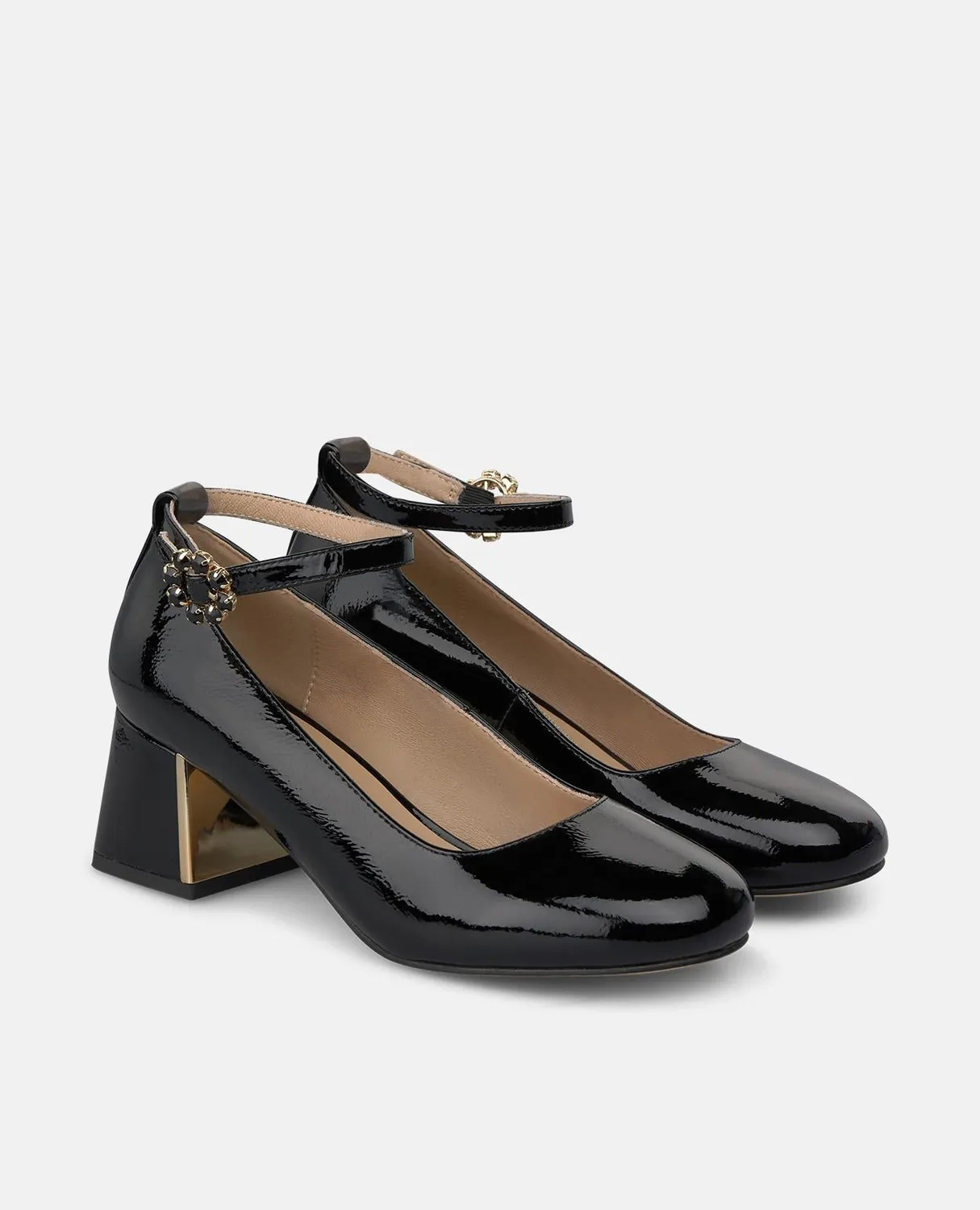 Alma en Pena I260154 escarpins vernis noirs 5,5 cm