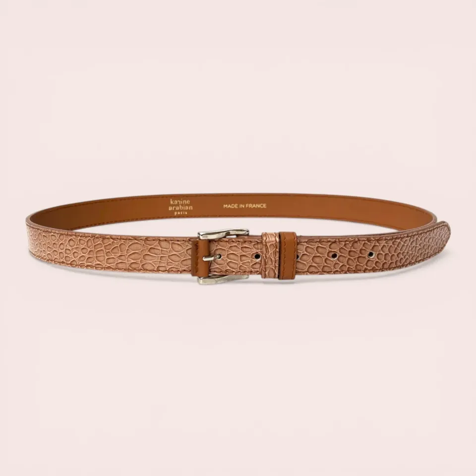 Karine Arabian Cadet ceinture cuir camel 23 mm