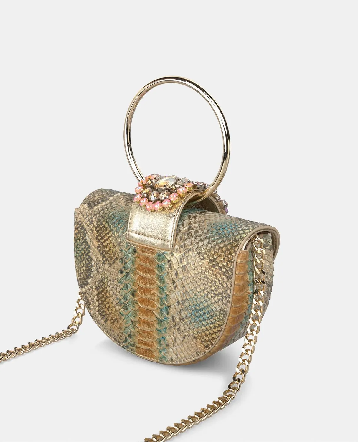 Alma en Pena V25BG5031 sac demi-lune cuir bronze