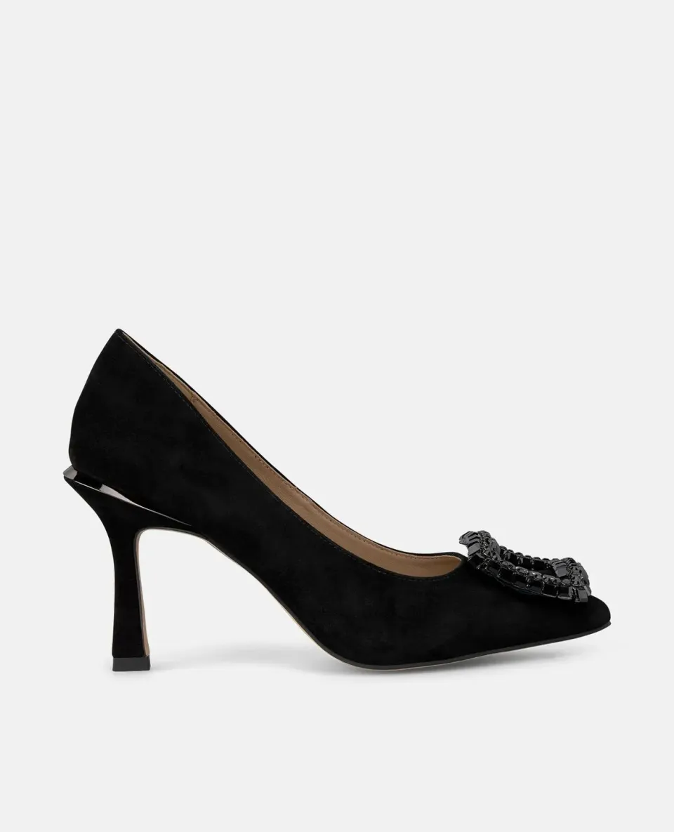 Alma en Pena I250401 escarpin noir suède 9 cm