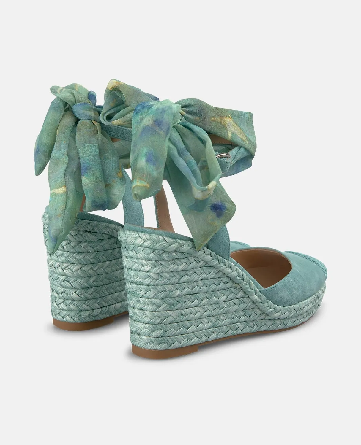 Alma en Pena V265600 espadrilles compensées jade 9,5 cm