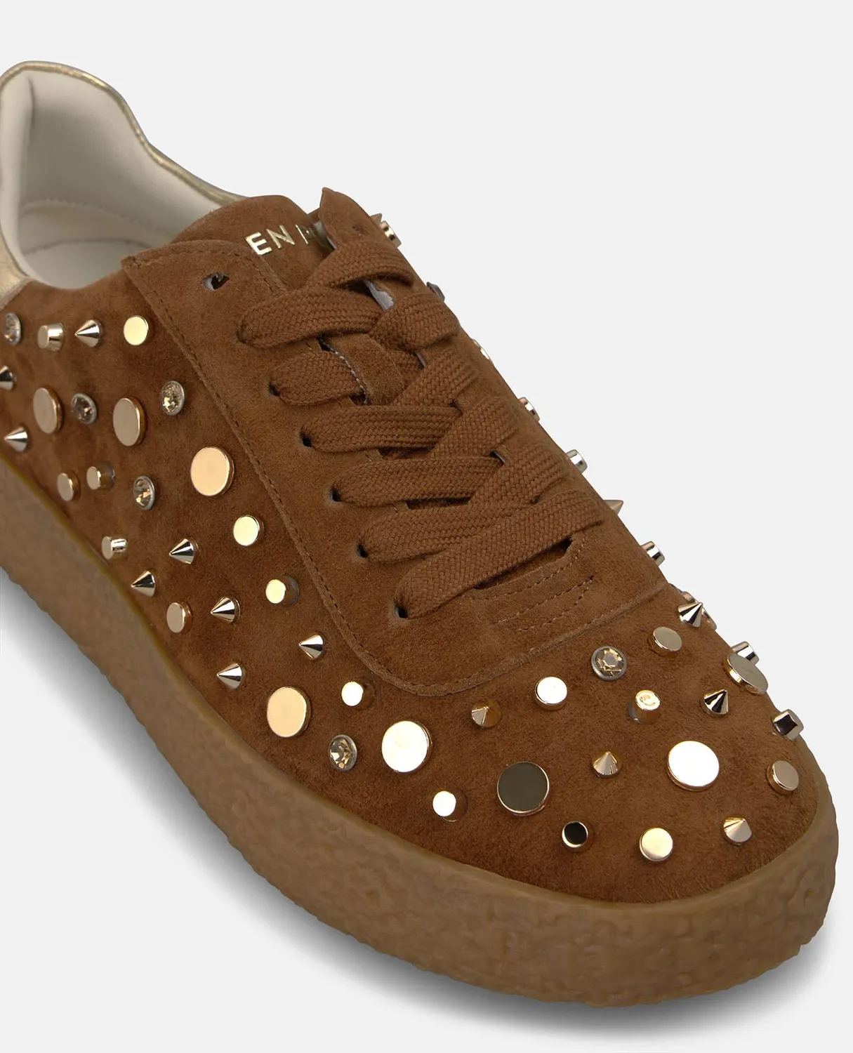 Alma en Pena I261106 sneakers daim marron cloutées