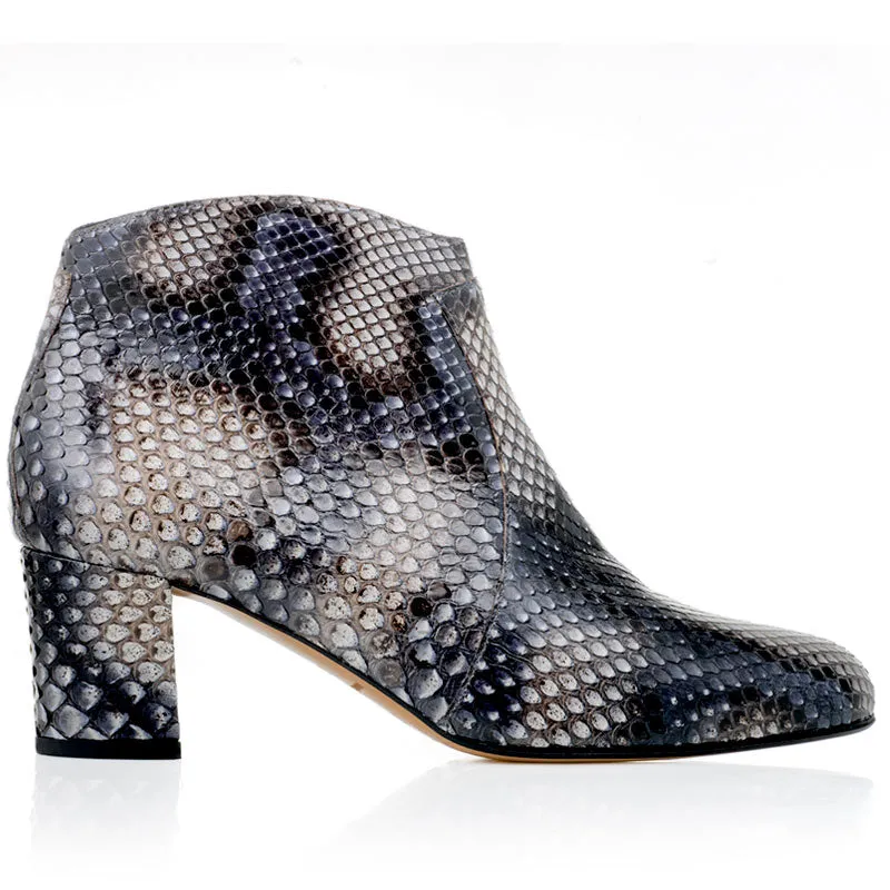 Bégum Paris Oxford python bottine talon 5 cm