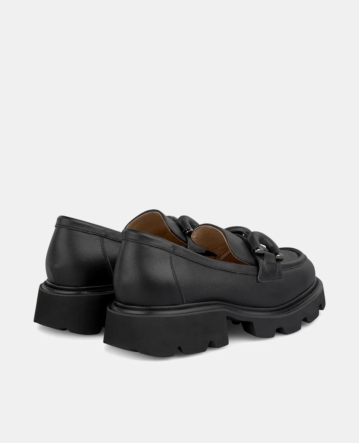 Alma en Pena I240898 mocassins noirs plateforme 3,8 cm