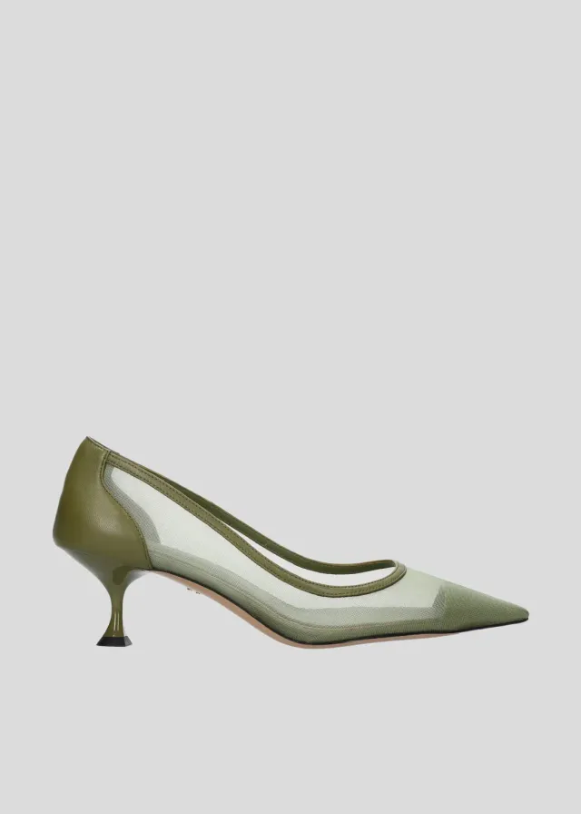 Lola Cruz Léa 55 escarpins kaki