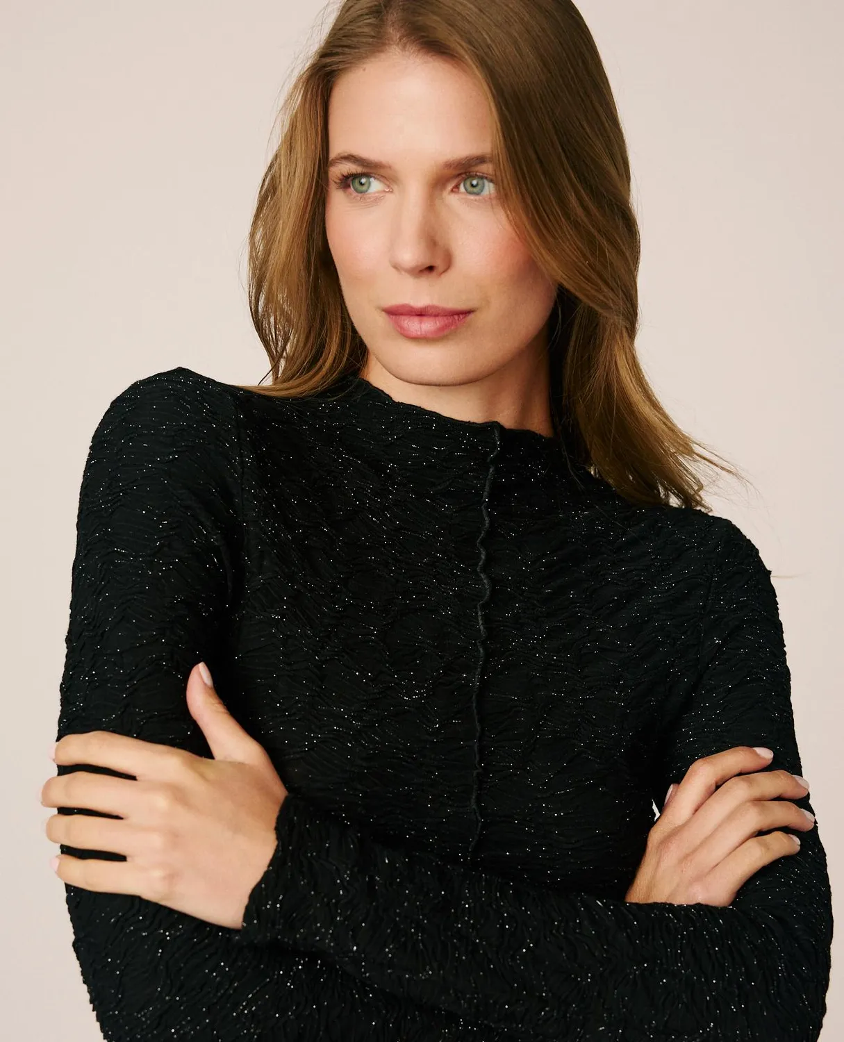 Alma en Pena I26CL0602 top noir col perkins