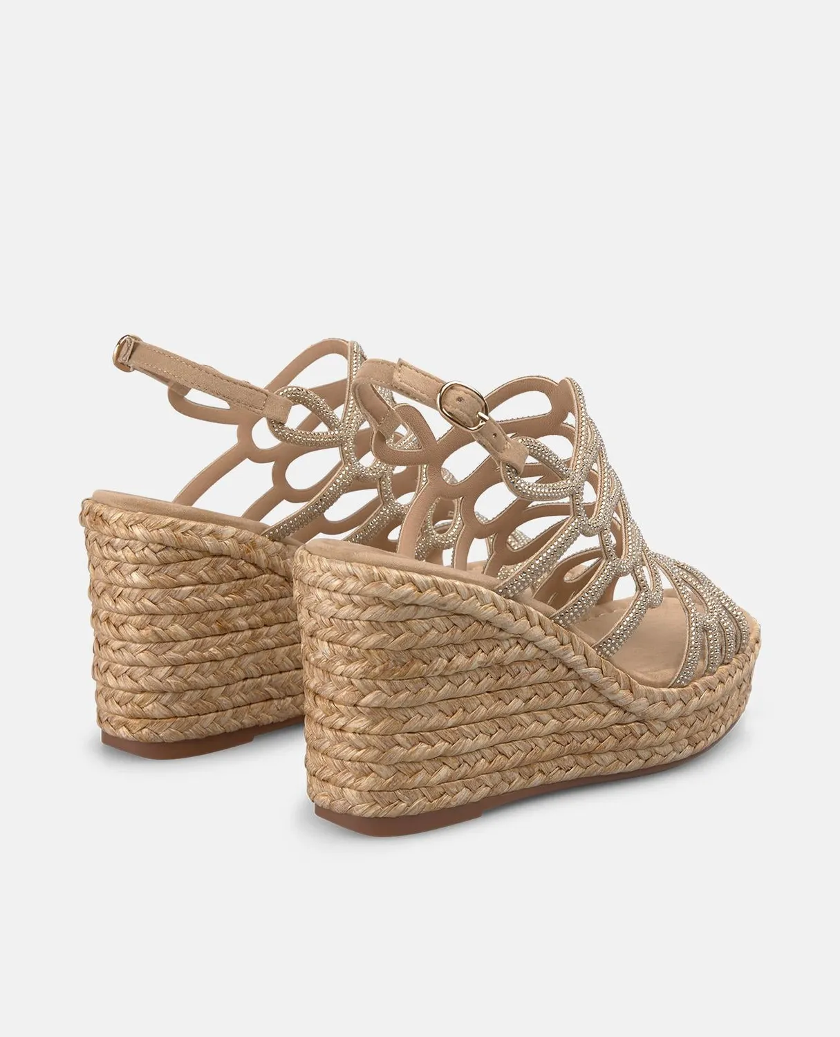 Alma en Pena V2651111 sandales compensées beige 9 cm