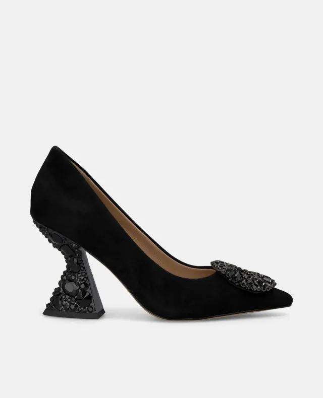 Alma en Pena I250422 escarpins noir daim 8 cm