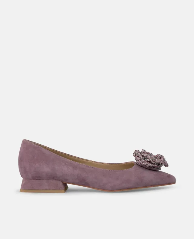 Alma en Pena I250131 ballerines lavande suède fleur