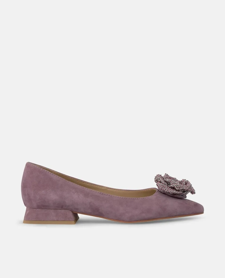 Alma en Pena I250131 ballerines lavande suède fleur