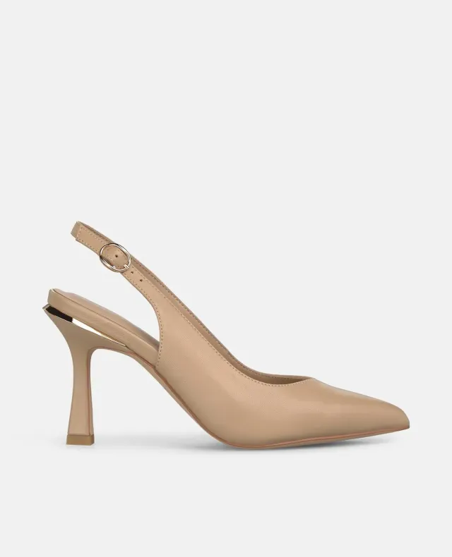 Alma en Pena V261800 escarpins cuir sable talon 9cm