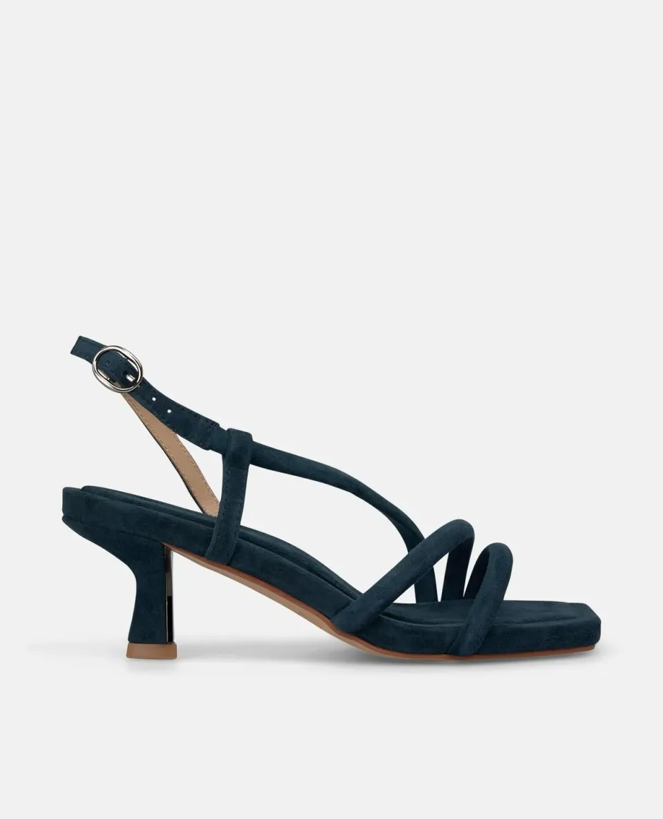 Alma en Pena I250091 sandales cuir bleu marine 5,5 cm