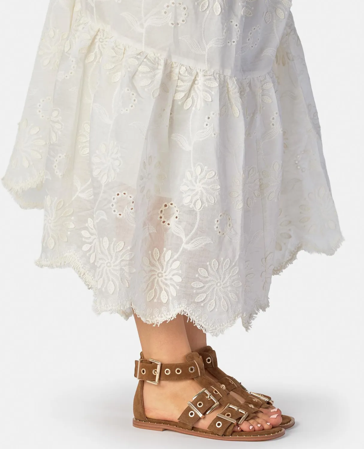 Alma en Pena V268206 sandales plates cuir caramel