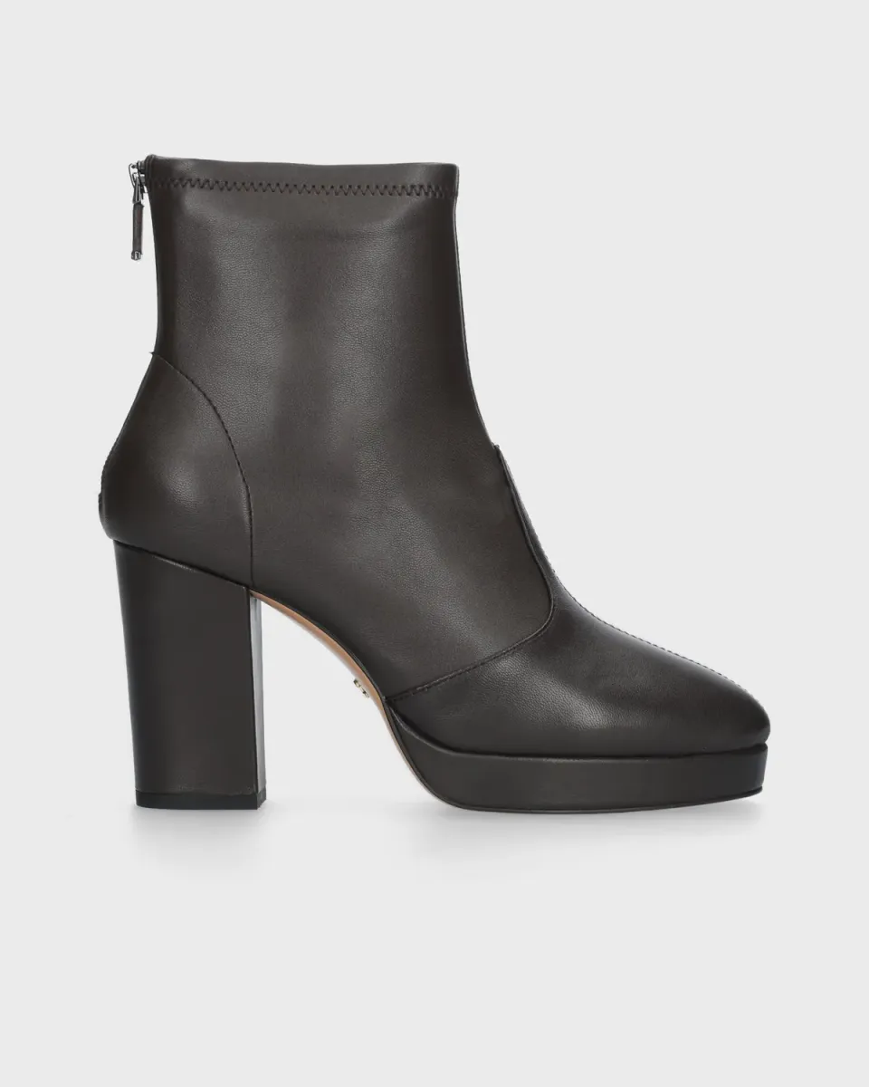 Lola Cruz Mina bottines marron cuir pointure exacte