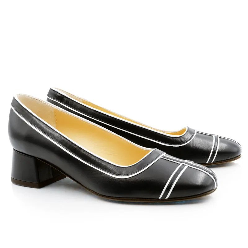 Bégum Paris Joséphine escarpin cuir Mondrian