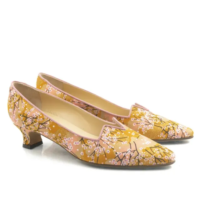 Bégum Paris Marquise escarpins tissu japonais rose
