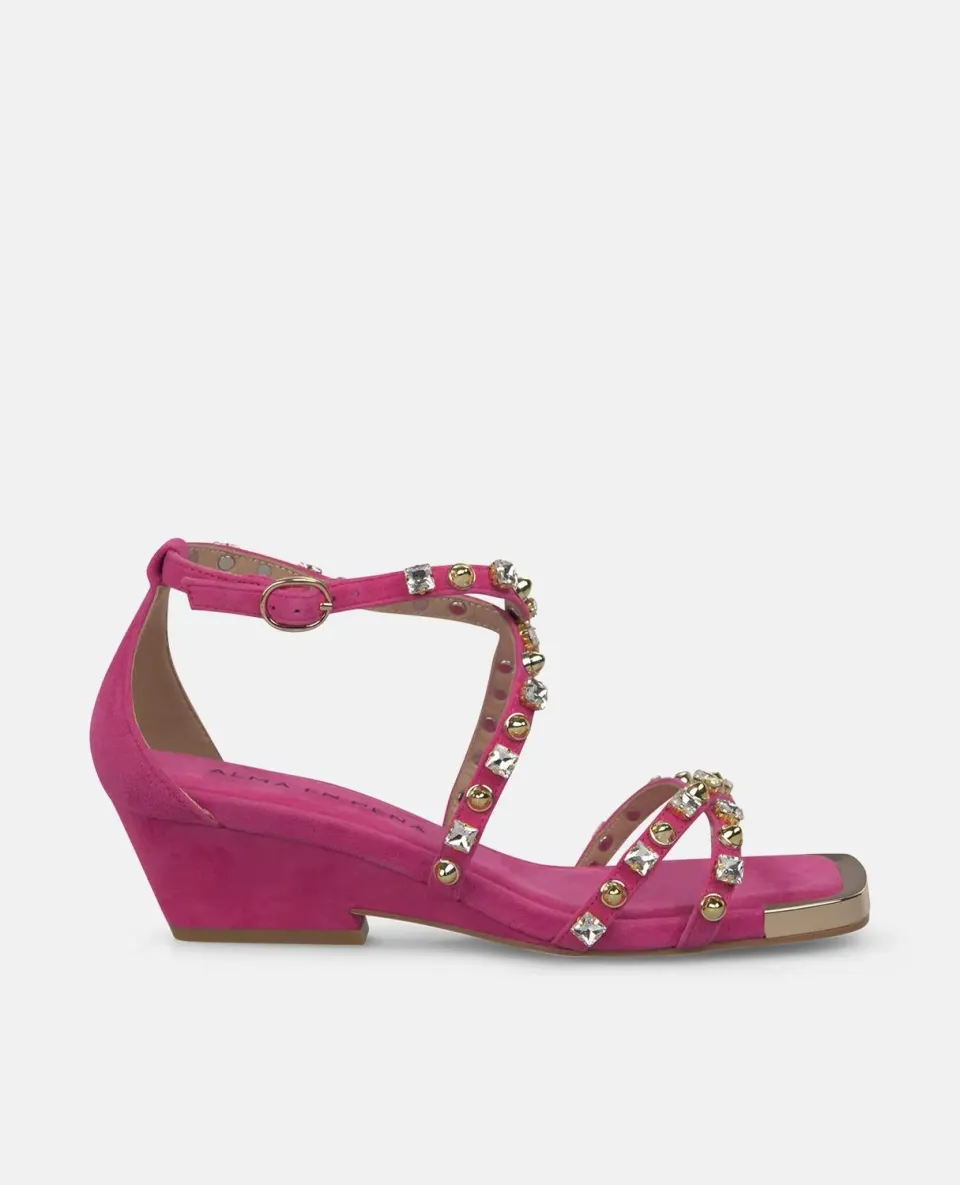 Alma en Pena V260784 sandales bijou fuchsia 6 cm