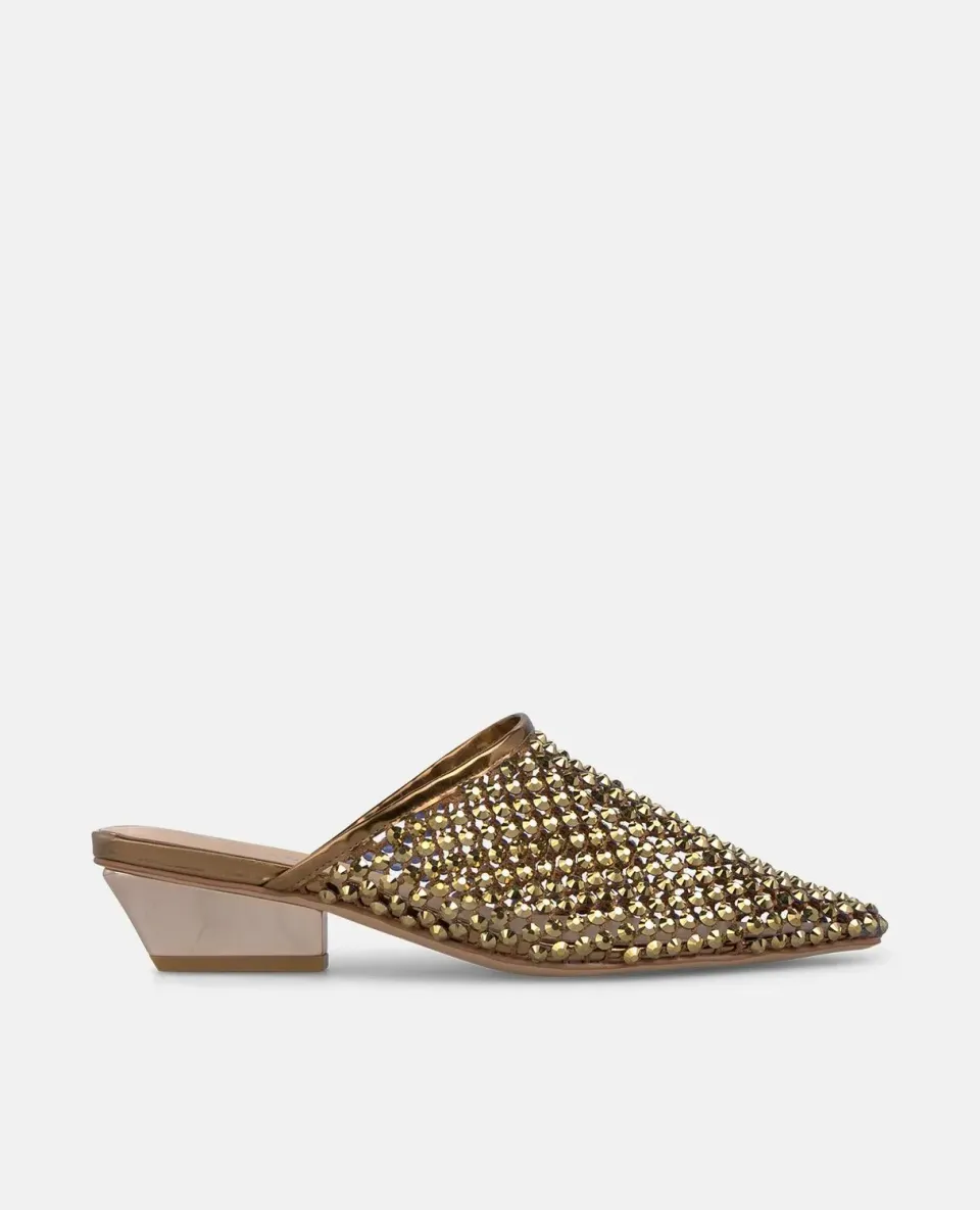 Alma en Pena V260756 mules résille bronze talon 5 cm