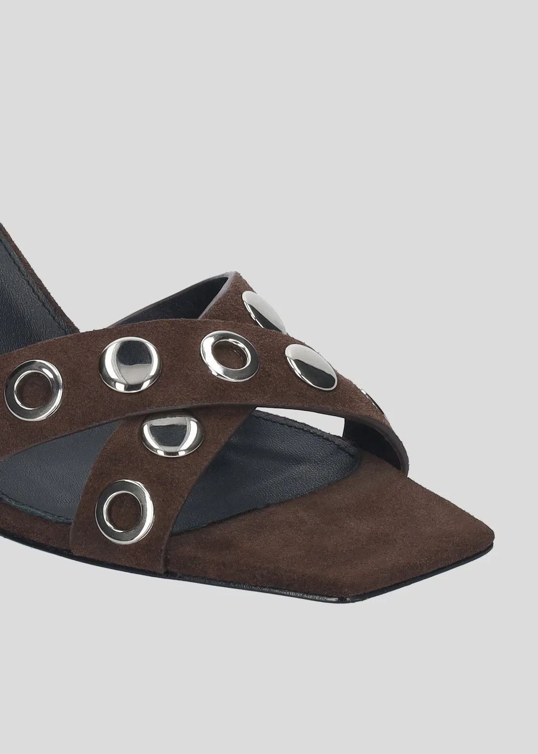 Lola Cruz Maïna 75 mules marron 7,5 cm