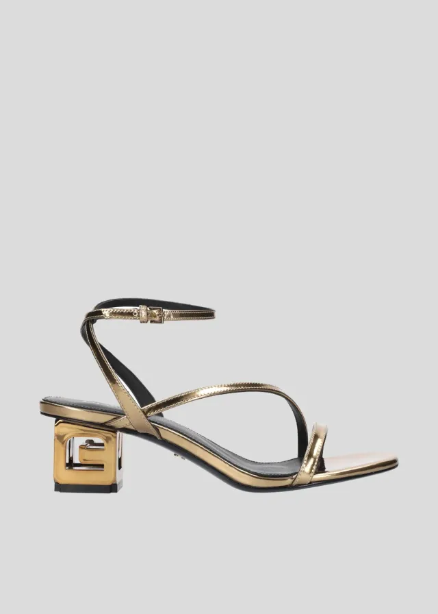 Lola Cruz Charlotte 50 sandales dorées talon 5 cm