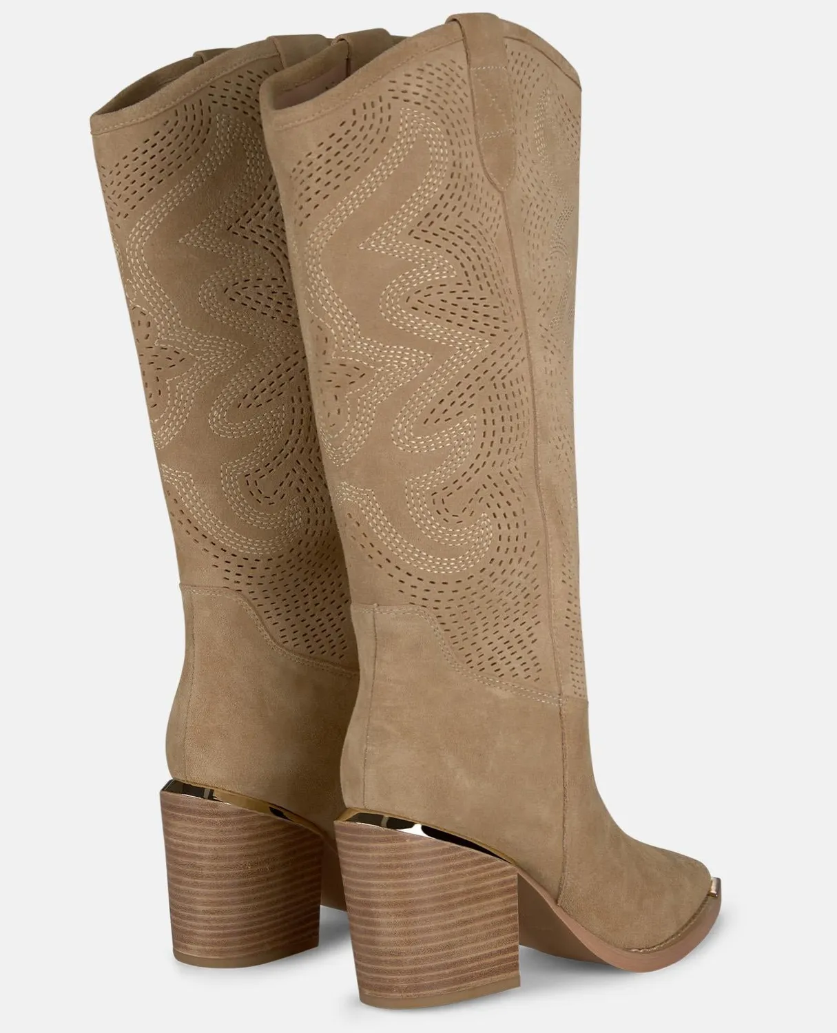 Alma en Pena V260103 bottes cowboy sable talon 8 cm