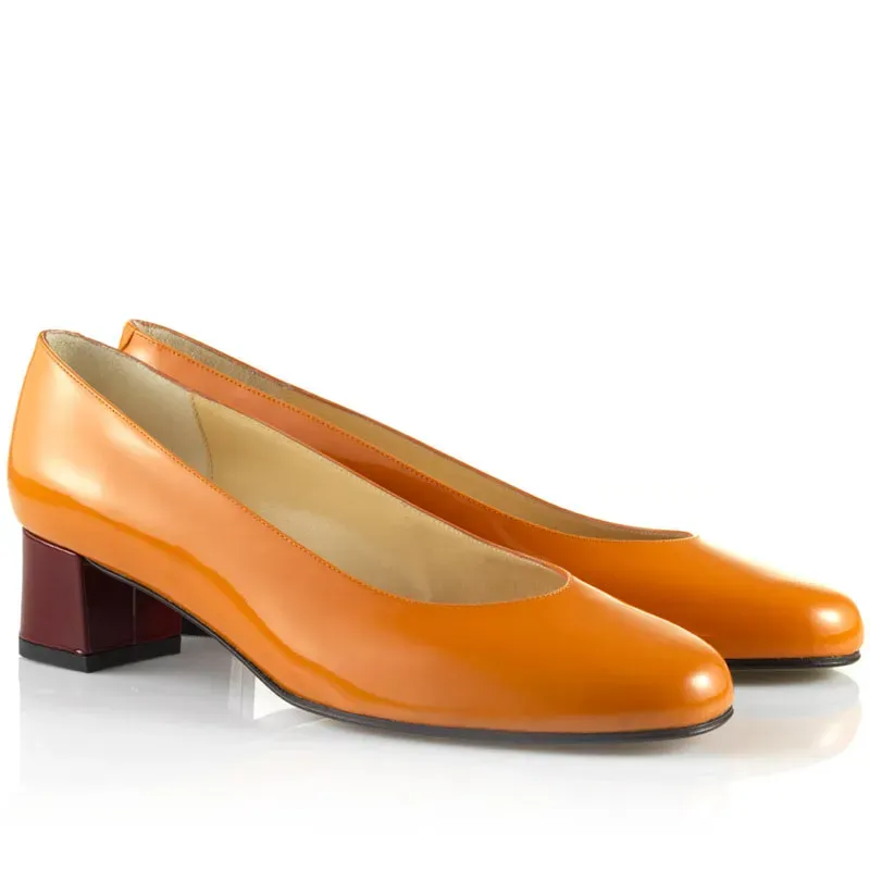Bégum Paris Echo escarpin mandarine petit talon 4 cm