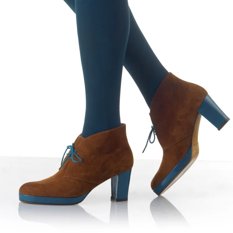 Bégum Paris Diane bottines cacao colvert talon 7 cm