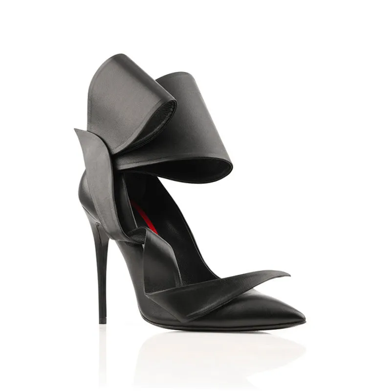 Maison Ernest Jasmin 100 escarpins cuir mat noir