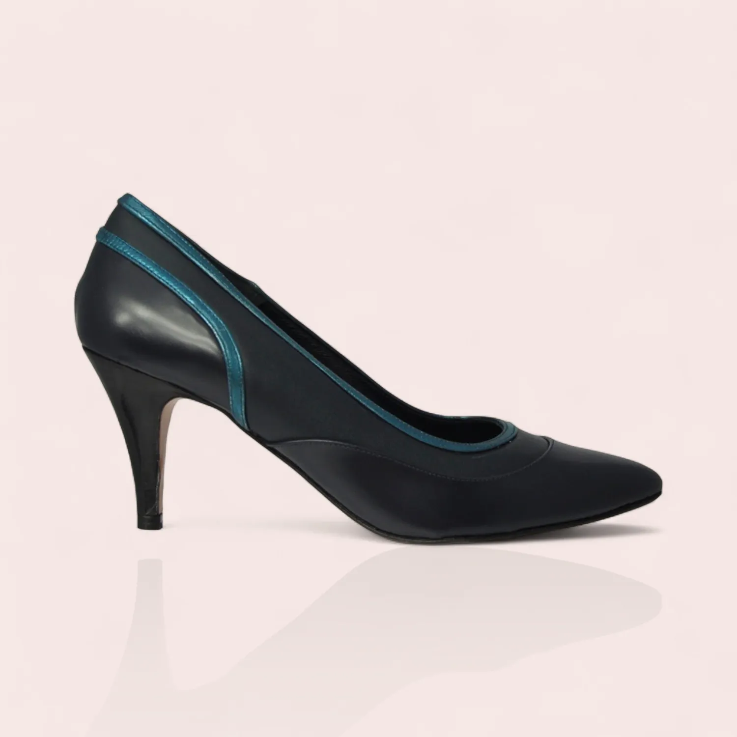 Karine Arabian Vivienne escarpins cuir noir 70mm