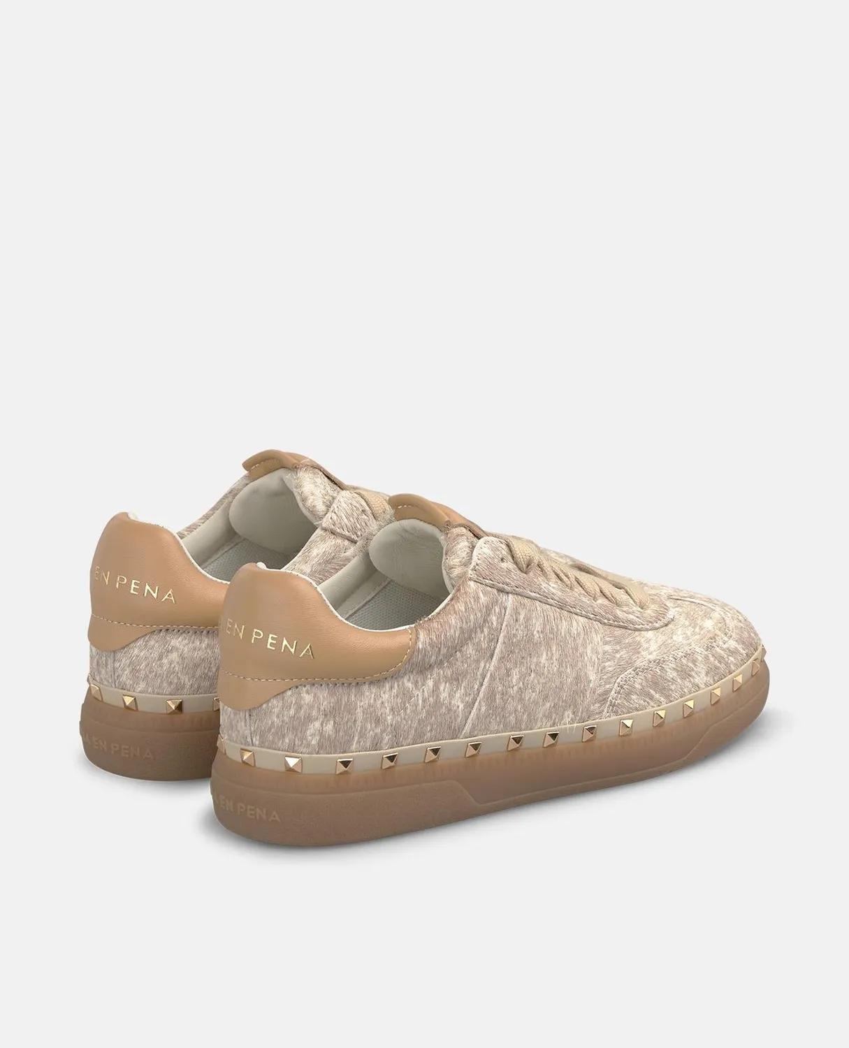 Alma en Pena I261108 sneakers beige poil cuir