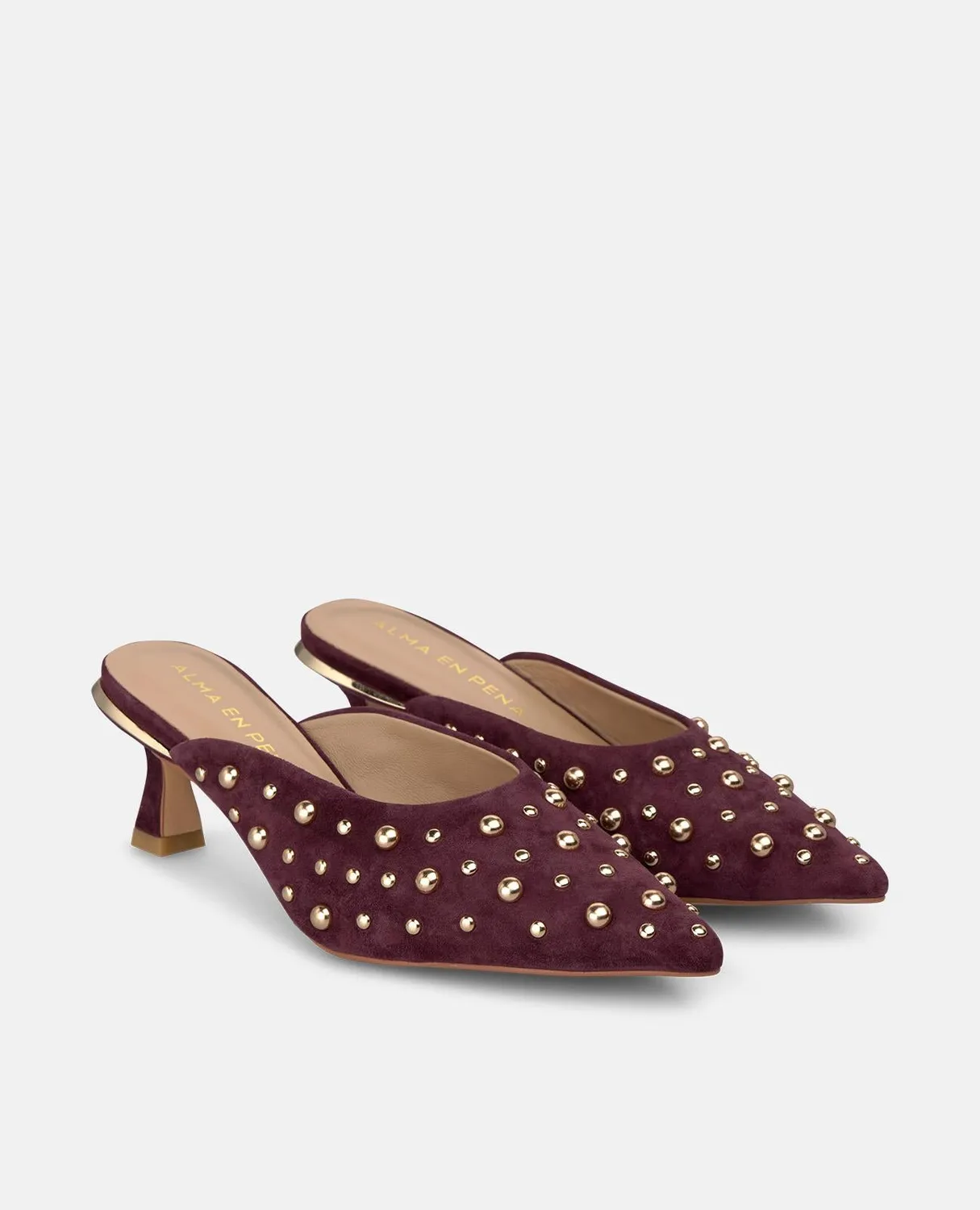 Alma en Pena I260225 mules bordeaux ante 6 cm