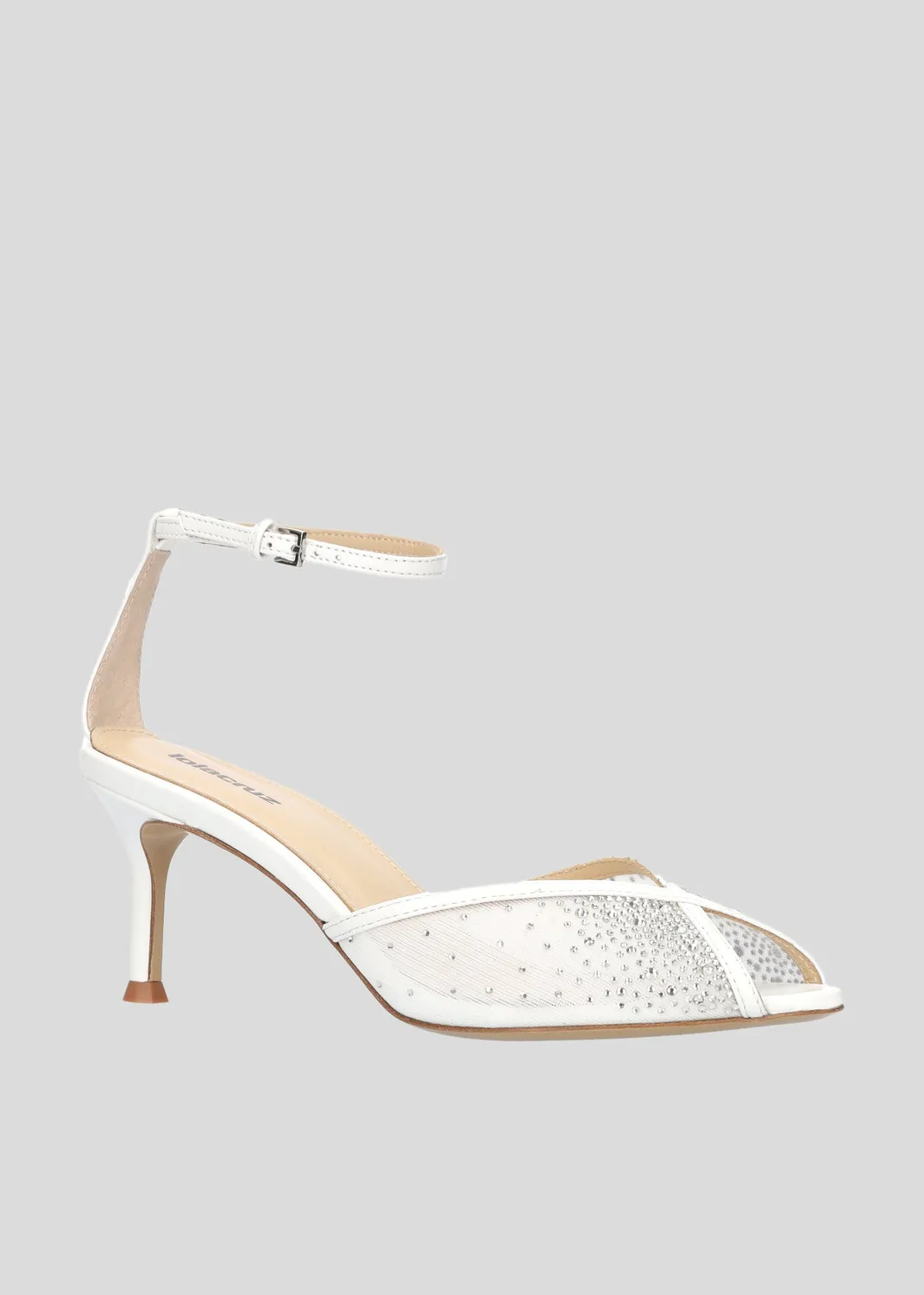 Lola Cruz Anelisse 65 sandales à talon blanc