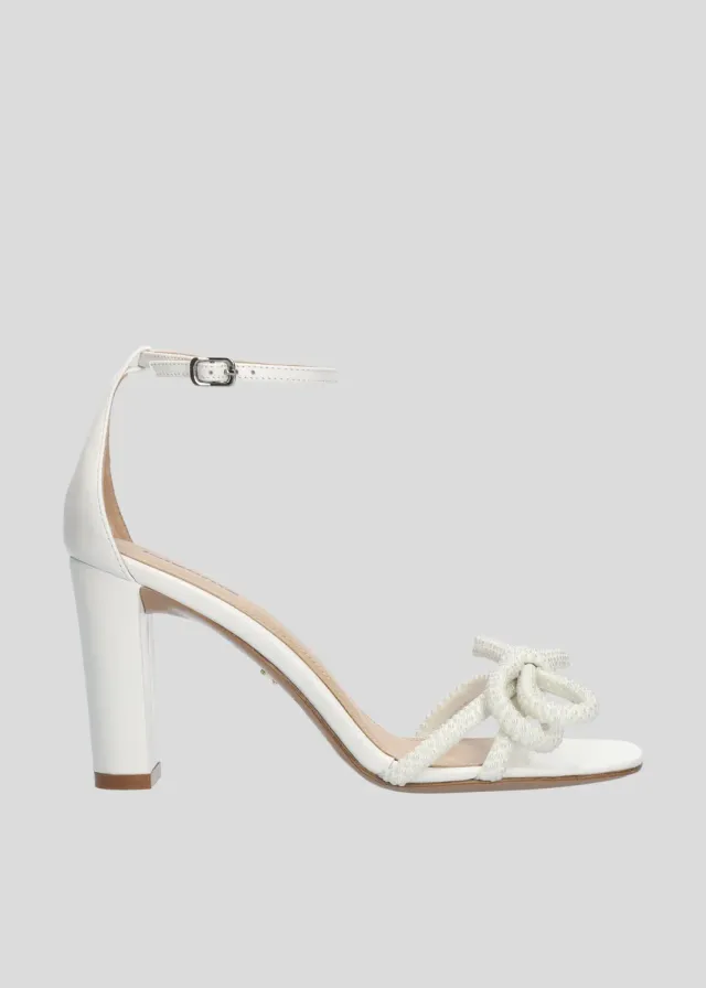 Lola Cruz Caroline sandale à talon blanc 35-42