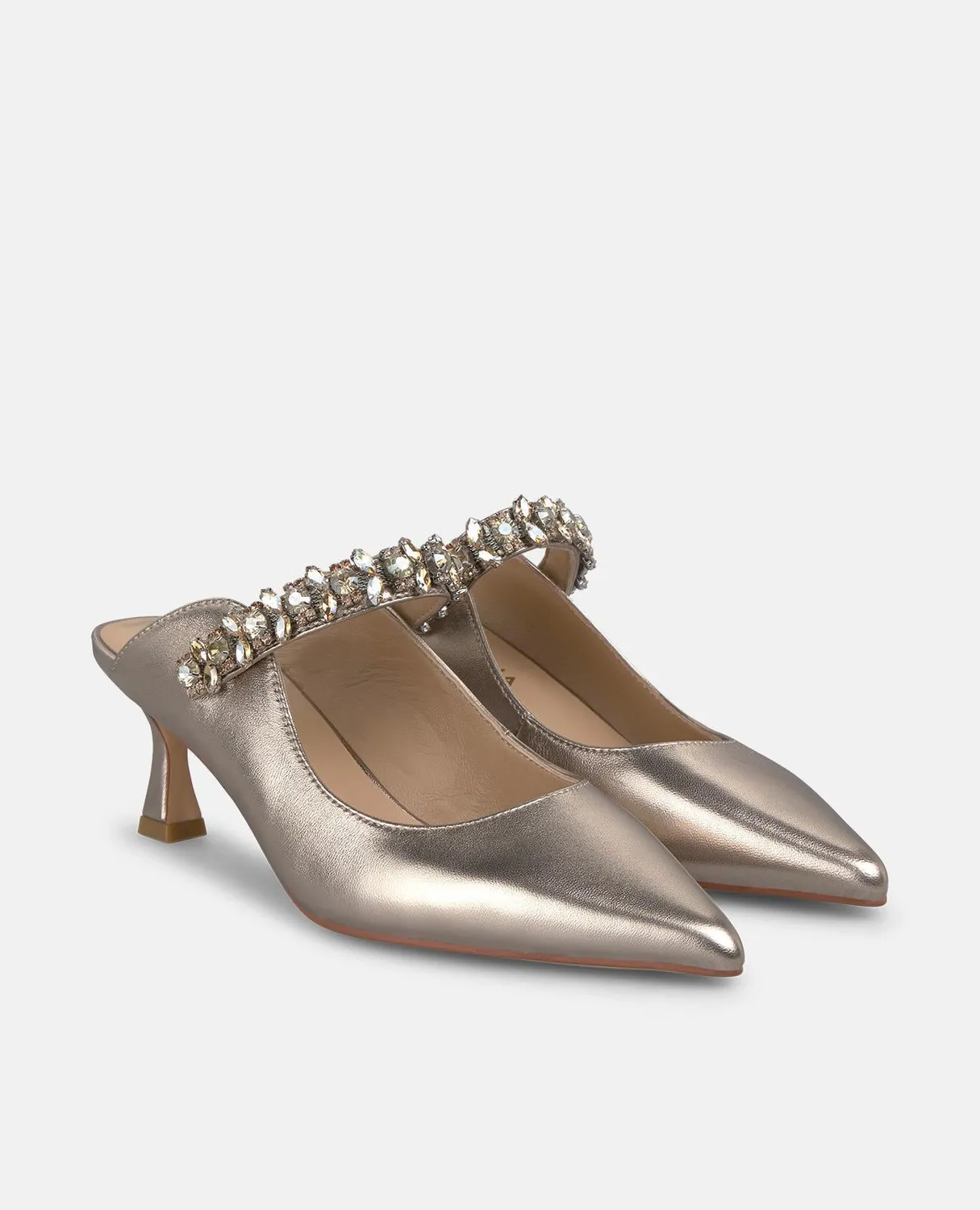 Alma en Pena I250508 escarpins bronze cuir talon 6 cm
