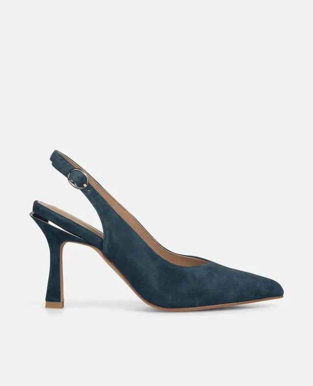 ALMA EN PENA V261800 escarpins slingback bleu 9 cm