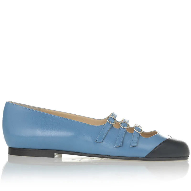 Bégum Paris Dieppe ballerines roses bicolores cuir