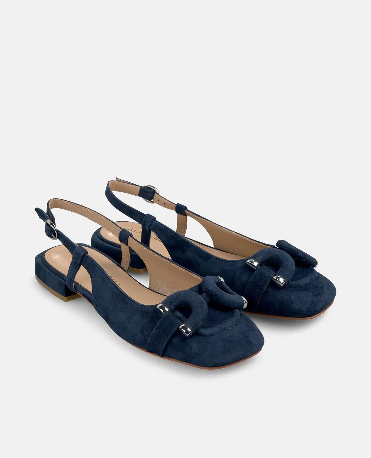 Alma en Pena V250503 ballerines bleu marine cuir 2 cm