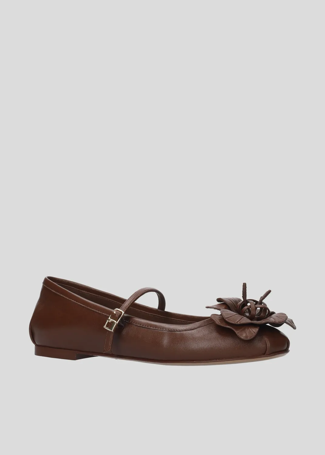 Lola Cruz Tulipa ballerines plates marron